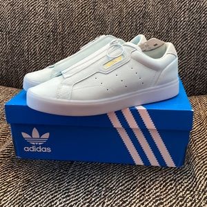 Light Blue/Light Teal Adidas Sleek Sneakers